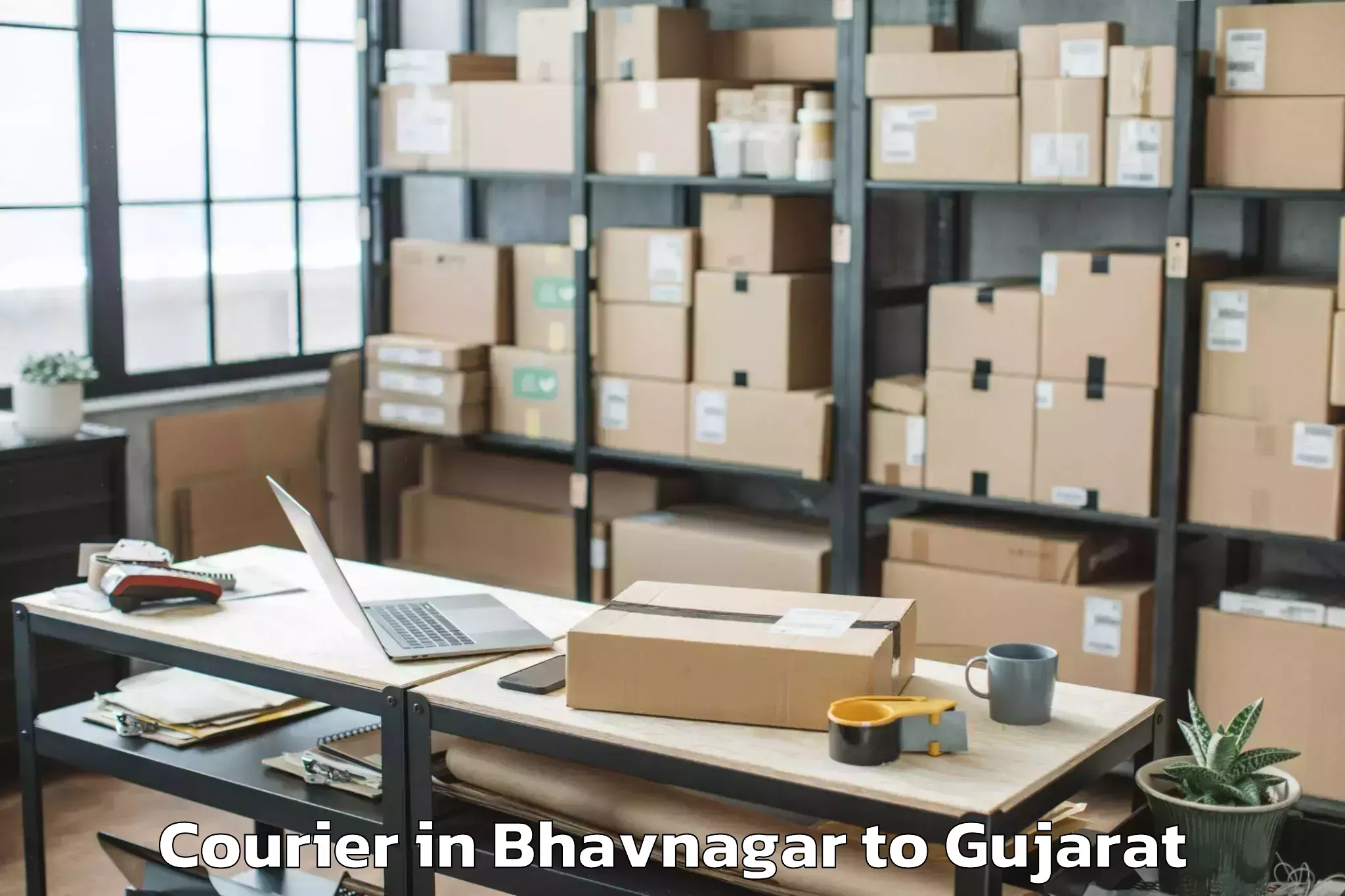 Reliable Bhavnagar to Delvada Courier